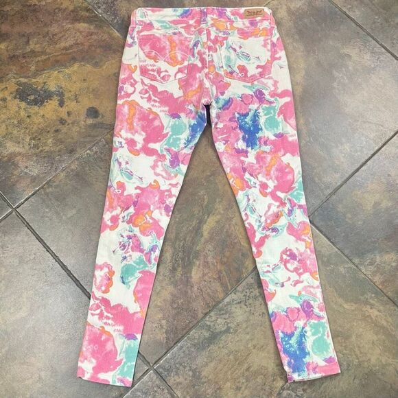 Levi's Watercolor Floral Ankle Length Denim Skinny Legging 31 - Picture 9 of 11